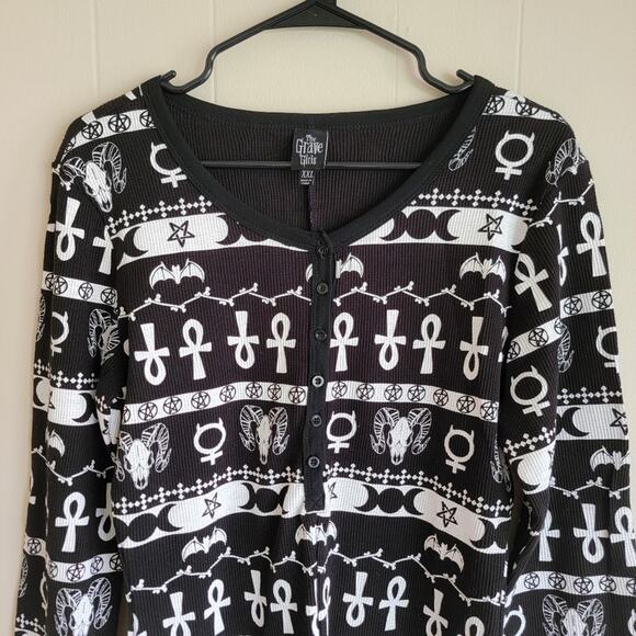 DollsKill The Grave Girls Made Of Mischief Thermal Romper - Picture 2 of 5